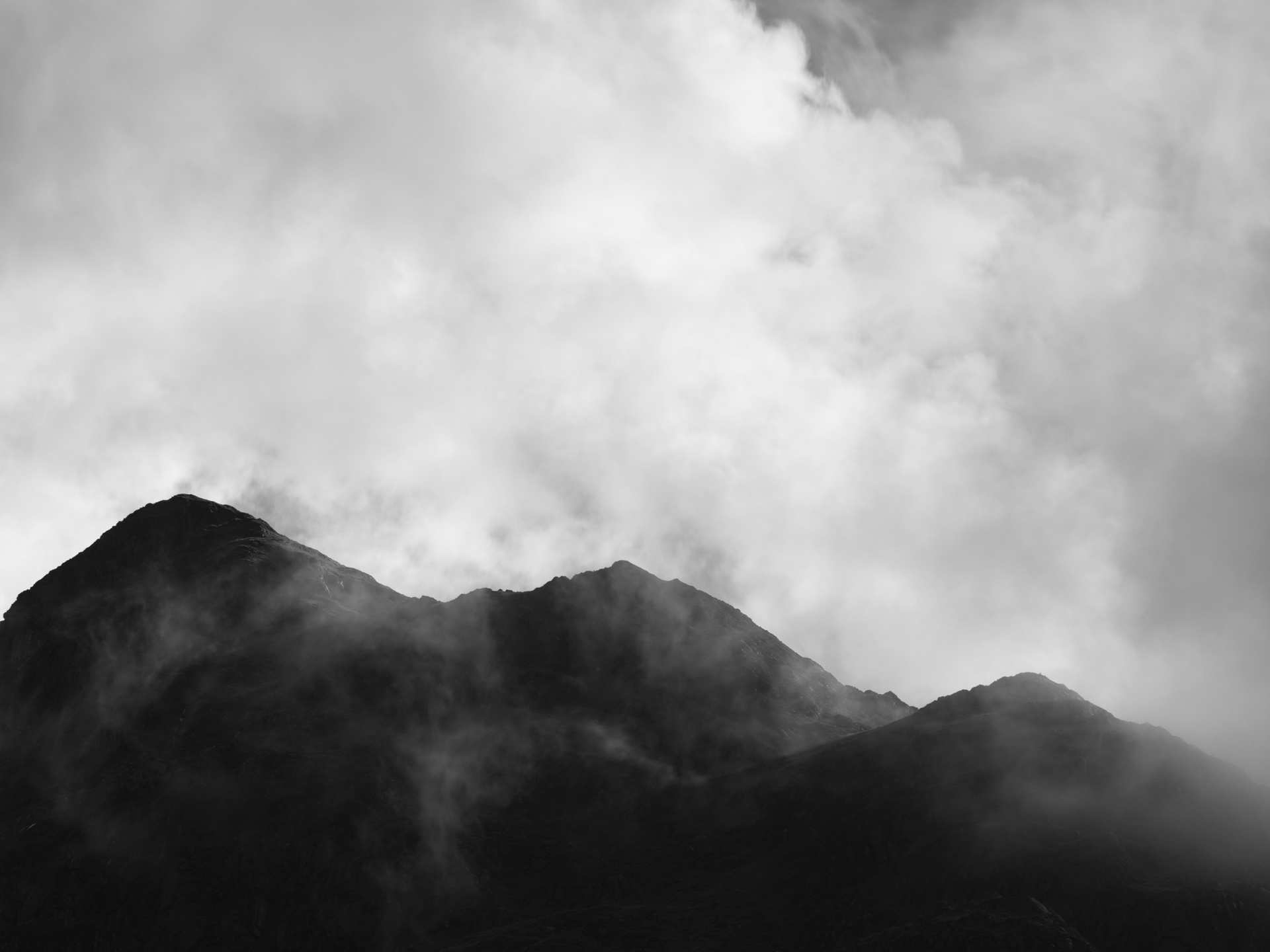 Display image: Clouds and Mountains