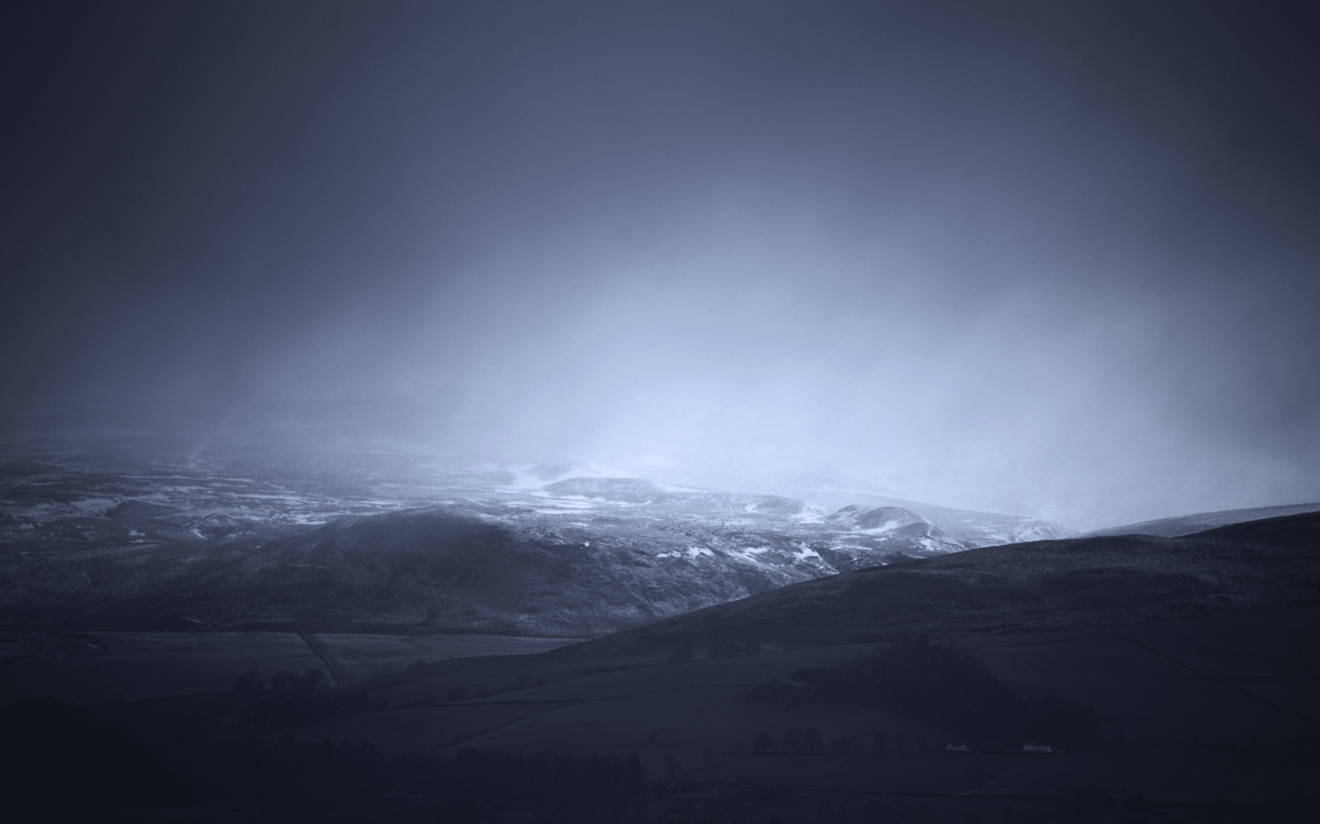 Display image: Cloudy Days 2: Passing Snow, Strathearn